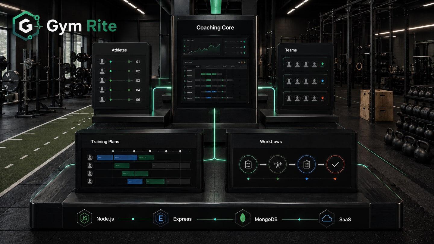 Gym Rite athlete and training management interface